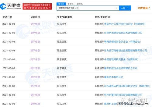 阿里 投資芯片設計企業(yè)飛騰信息